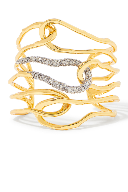 Solanales Large Twisted Cuff Bracelet